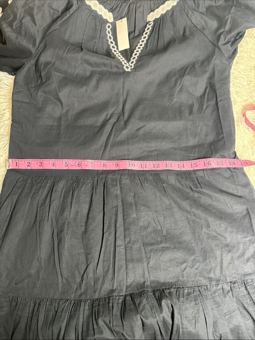 Talbots EMBROIDERED TIERED DRESS - Picture 8 of 10